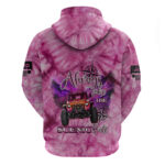 Pink Jeep Tie Dye Hoodie Always Take The Scenic Route