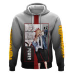 Power Chainsaw Man Hoodie with Devil Horns and Playful Fierce Design