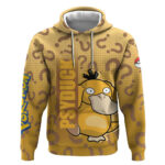 Psyduck from Pok Hoodie with Water Type Power and Confused Expression Design