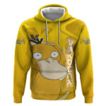 Psyduck Pok Hoodie Confused Yellow Cartoon Vector Style