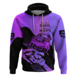 Purple Jeep Dad Hoodie Happy Fathers Day Best Dads Drive Jeeps
