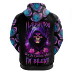 Purple Skull Hoodie I Talk I Smile But Be Carefull When I SIlent DT01