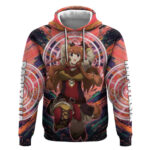 Raphtalia The Rising of the Shield Hero Hoodie with Magical Circle Effects and Energetic Battle Pose