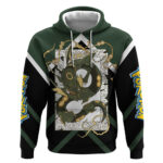 Rayquaza Hoodie with Legendary Dragon Design and Green Black Pok mon Theme
