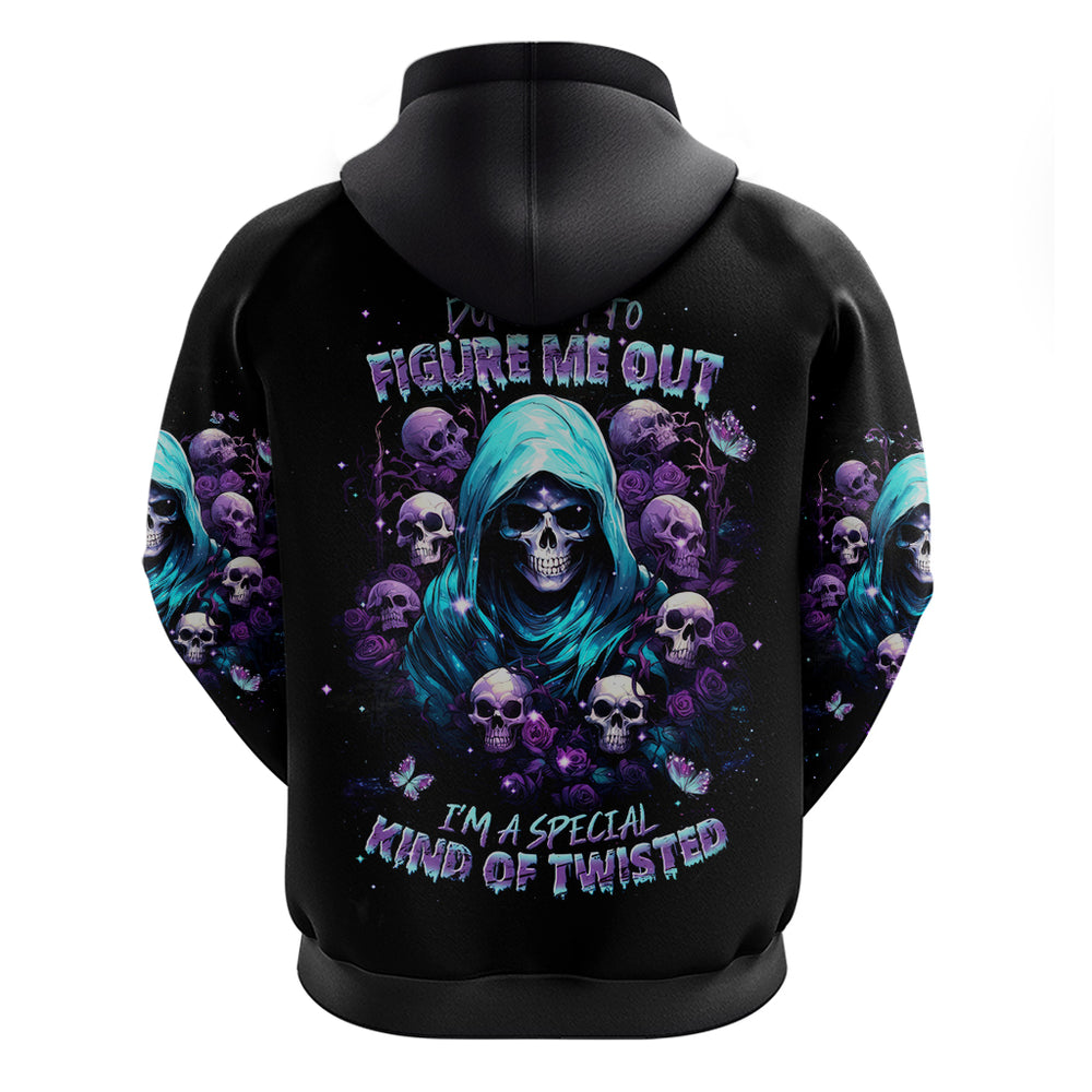 Reaper Skull Hoodie Don't Try To Figure Me Out DT01 Reaper Skull Hoodie Don't Try To Figure Me Out DT01