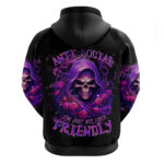Reaper Skull Hoodie I'm Not Anti-Social I'm Just Not User Friendly DT01