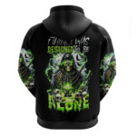 Reaper Skull Hoodie I Think I Was Designed To Be Alone DT01