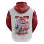 Red Jeep Galaxy Hoodie Not All Those Who Wander Are Lost