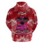 Red Jeep Tie Dye Hoodie Im A Flip Flops Jeep And Ocean Kinda Girl Ver.02