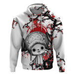 Red Tony Chopper Hoodie Japan Style One Piece Anime