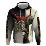 Riyo Blade Dancer Hoodie Grunge Manga Illustration Style