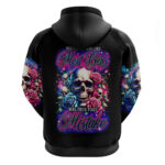 Rose Skull Hoodie Assuming I Was Like Most Girls Was Your First Mistake DT01