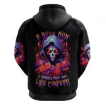 Rose Skull Hoodie F Bomb Mom I Sprinkle That Shit Like Confetti DT01