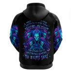 Rose Skull Hoodie Four Out Of The Five Voices In My Head Think You An Idiot DT01