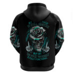 Rose Skull Hoodie Go Fuck Yourself Is Fully Functional DT01