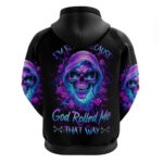 Rose Skull Hoodie I'm Blunt Because God Rolled Me That Way DT01