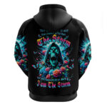 Rose Skull Hoodie She Whispered Back Iam The Storm DT01