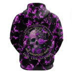Rose Skull Hoodie She Whispered Back I am The Storm DT01