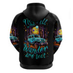 Blue Jeep Hoodie Not All Who Wander Are Lost DT01