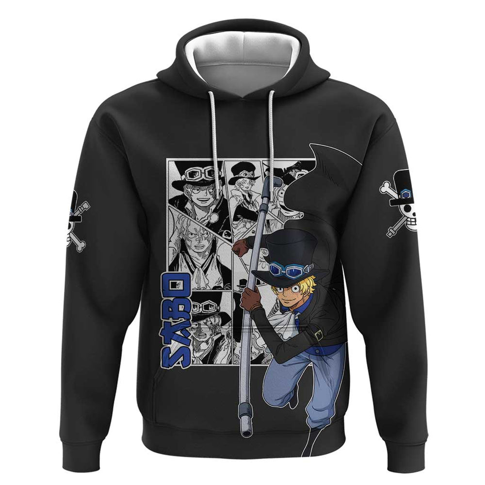 Sabo - One Piece Hoodie Anime Mix Manga Style Sabo - One Piece Hoodie Anime Mix Manga Style