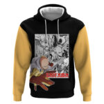 Saitama - One Punch Man Hoodie Anime Mix Manga Style