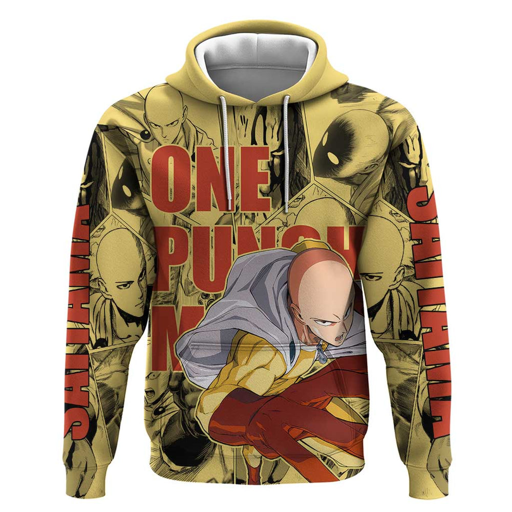 Saitama - One Punch Man Hoodie Anime Style Saitama - One Punch Man Hoodie Anime Style