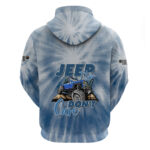 Blue Jeep Tie Dye Hoodie Jeep Hair Don't Care