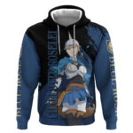 Blue Rose Charlotte Roselei Hoodie Black Clover