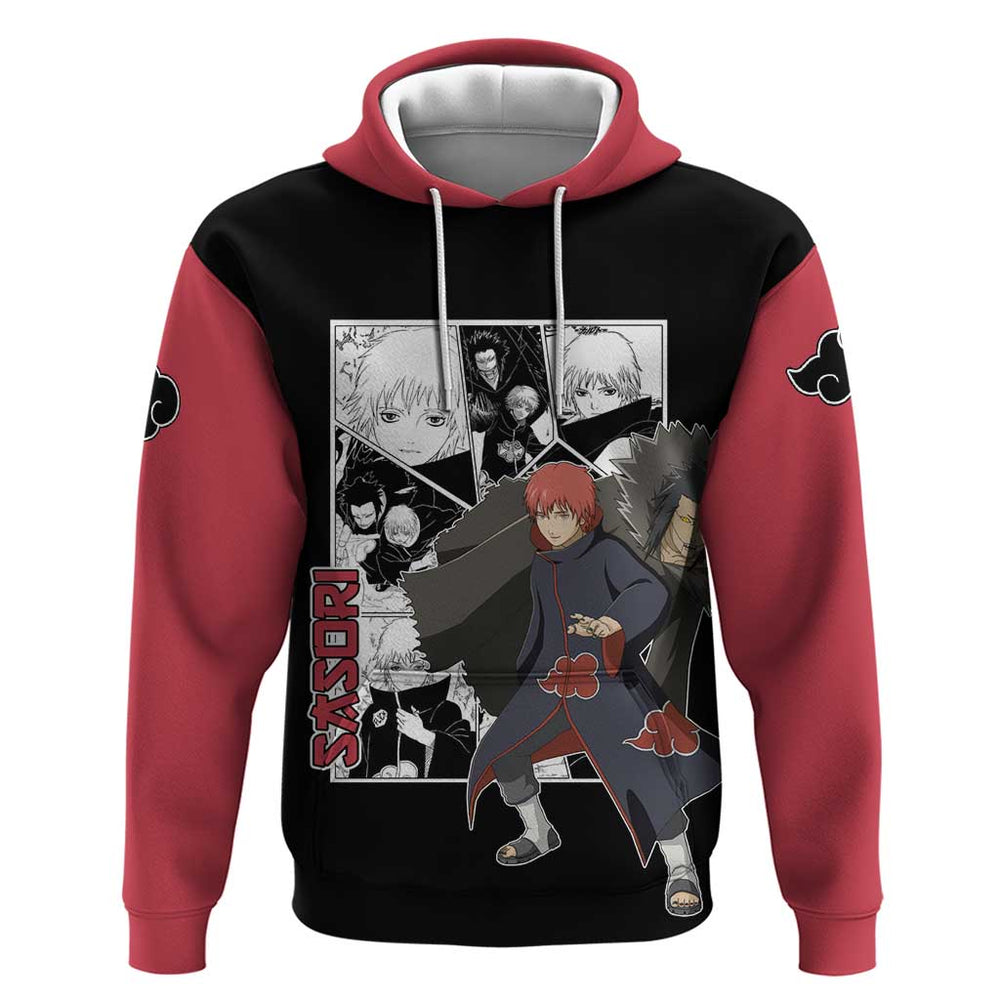 Sasori - Naruto Hoodie Anime Mix Manga Style Sasori - Naruto Hoodie Anime Mix Manga Style