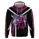 Shalltear Bloodfallen Overlord Hoodie with Vampire Pose and Dark Gothic Design