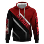 Shanks One Piece Hoodie with Red-Haired Captain Pose and Bold Pirate Design