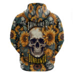 Shine Like A Sunflower Skull Hoodie