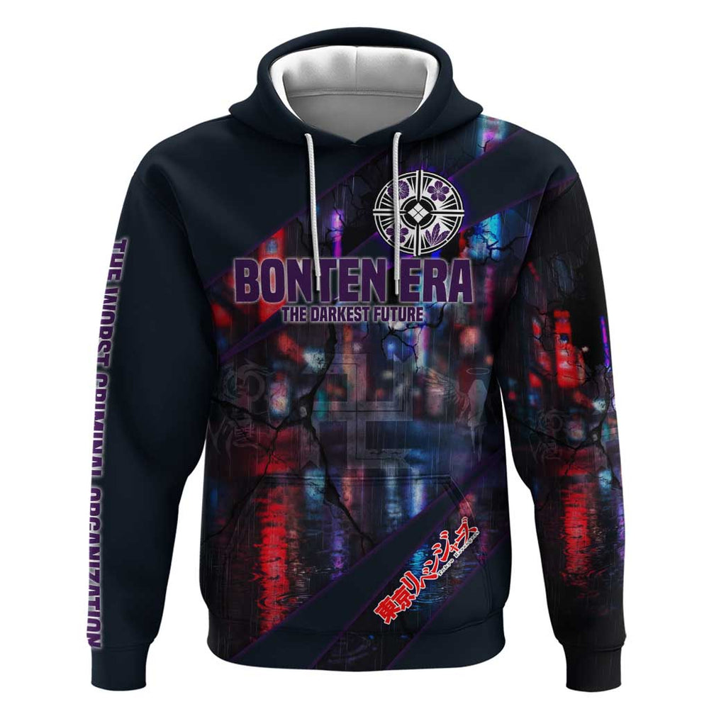 Bonten Era The Darkest Future Hoodie Cyberpunk Noir Gang Art Style Bonten Era The Darkest Future Hoodie Cyberpunk Noir Gang Art Style