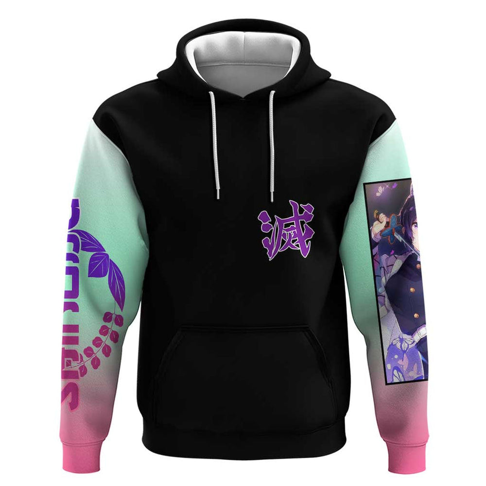 Shinobu Kocho Kimesu No Yaiba Hoodie Japan Anime Style Shinobu Kocho Kimesu No Yaiba Hoodie Japan Anime Style