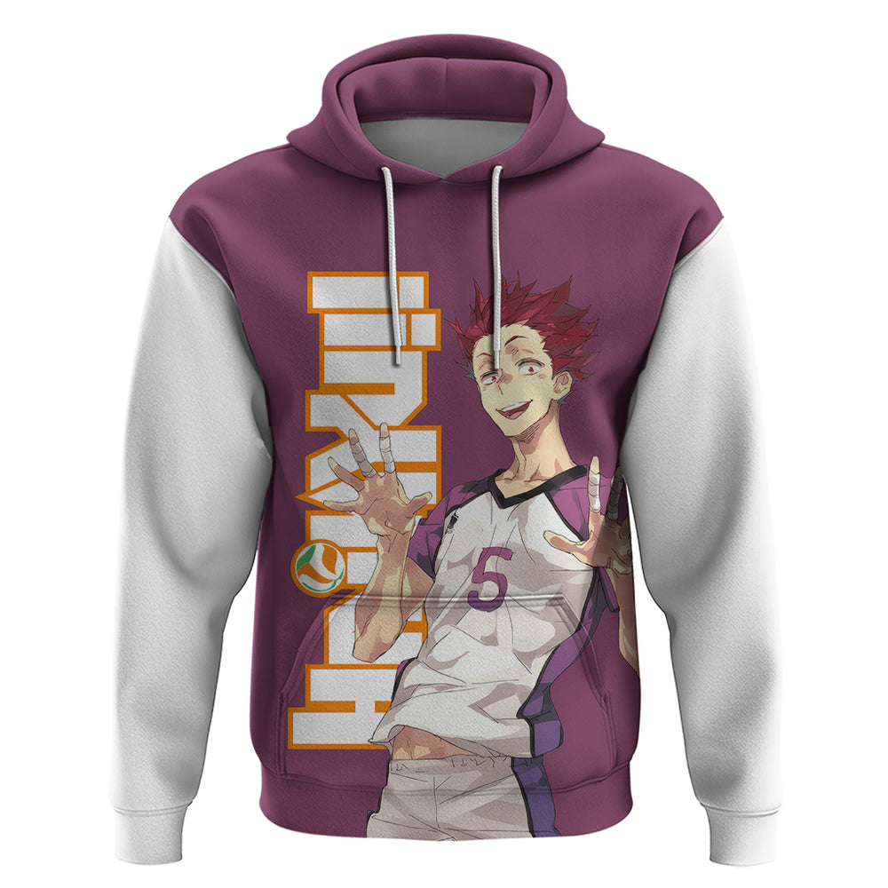Shiratorizawa Satori Tendo Hoodie Haikyu Shiratorizawa Satori Tendo Hoodie Haikyu