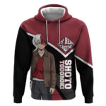 Shoto Todoroki My Hero Academia Hoodie Anime Grunge Splatter Graphic Style