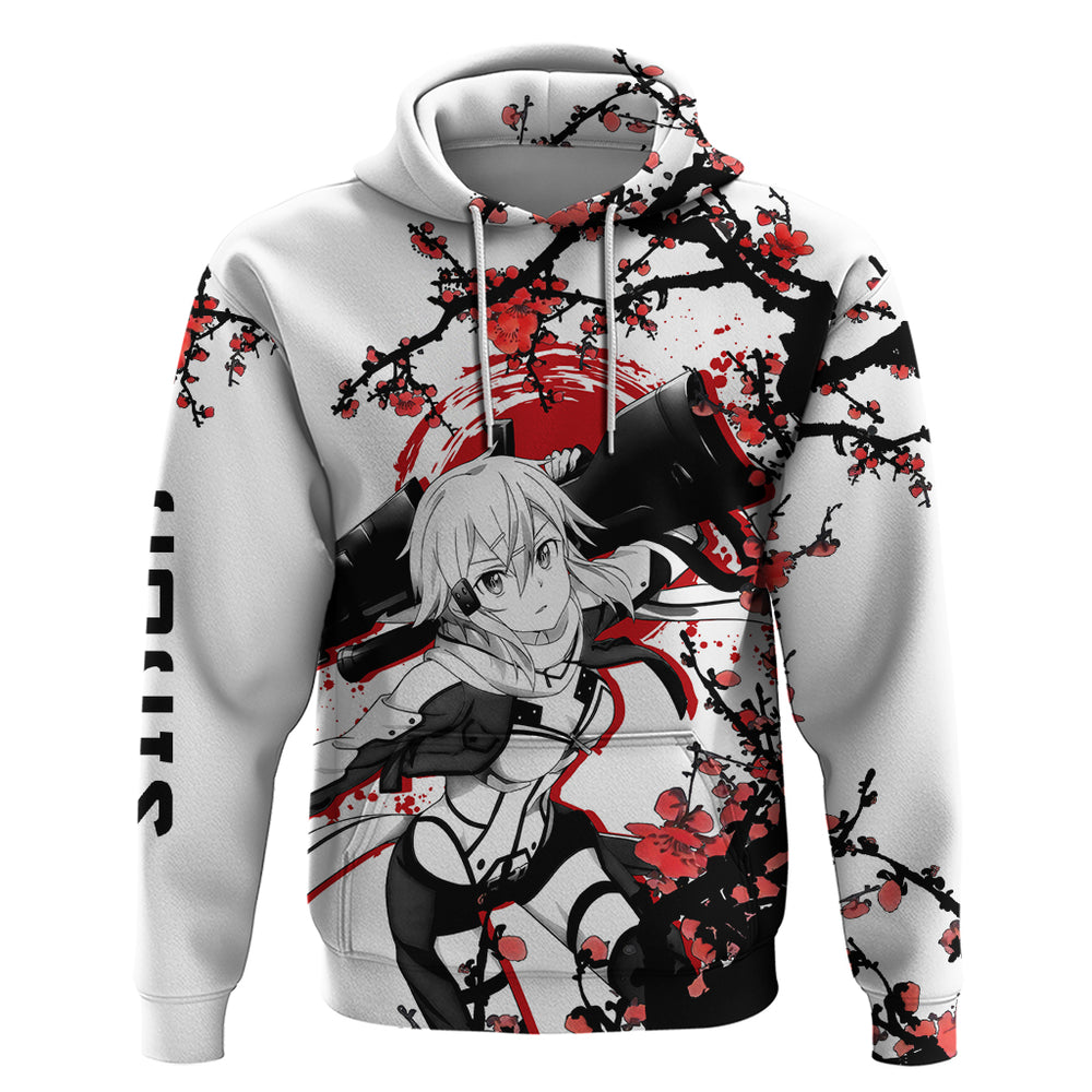 Sinon Hoodie Sword Art Online Anime Japan Style Sinon Hoodie Sword Art Online Anime Japan Style