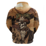 Skull Cowboy Hoodie Rise Em Cowboy