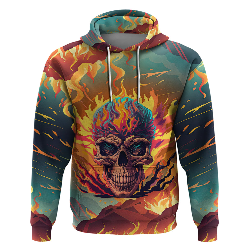 Skull Flaming Hoodie I Can Fix Stupid But It's Gonna Hurt Skull Flaming Hoodie I Can Fix Stupid But It's Gonna Hurt