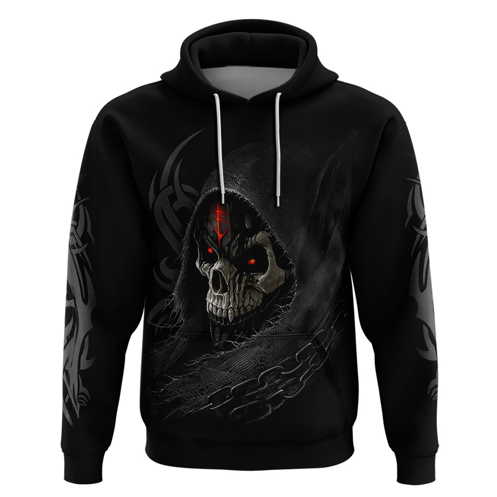 Skull Hoodie Black Reaper DT01 Skull Hoodie Black Reaper DT01