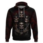 Skull Hoodie Boy Band Queen DT01
