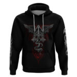 Skull Hoodie Cross Snake Bloody Skull DT01