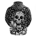Skull Hoodie Cute Skull Fun and Floral