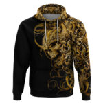 Skull Hoodie Golden Warrior Royal DT01