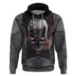 Skull Hoodie Metal Head Skull American DT01