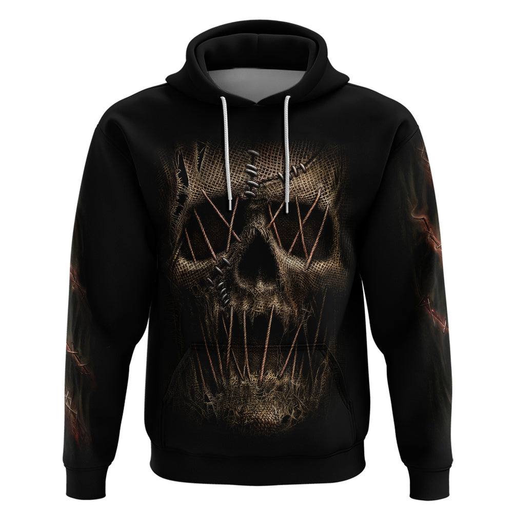 Skull Hoodie Mummy Face Inside DT01 Skull Hoodie Mummy Face Inside DT01
