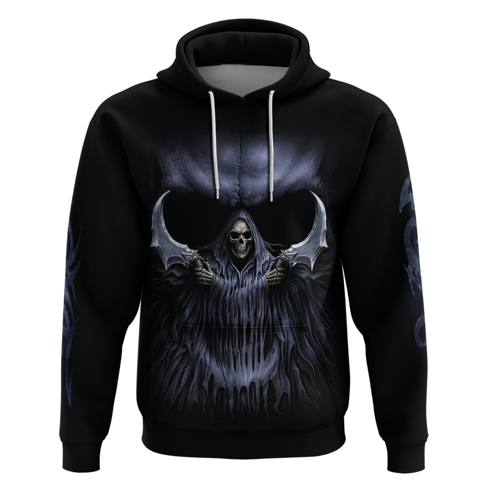 Skull Hoodie Purple Death Reaper DT01 Skull Hoodie Purple Death Reaper DT01