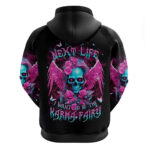 Skull Lady Hoodie In My Next Life I Want To Be The Karma Fairy DT01