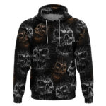 Skull Pattern Hoodie Never Trust The Living