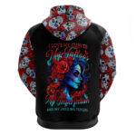 Skull Rose Hoodie I Love My Curve My Tattoo My Imperfection DT01